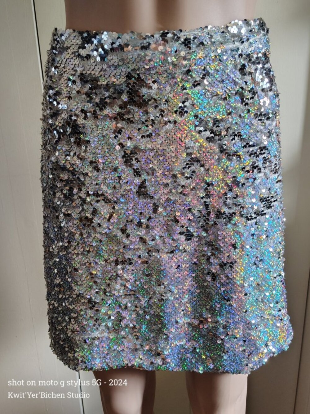 L & B mini sequin skirt, fully lined SZ Sm